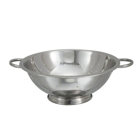 Winco COD-14 14 Qt. Stainless Steel Colander with Footed Base