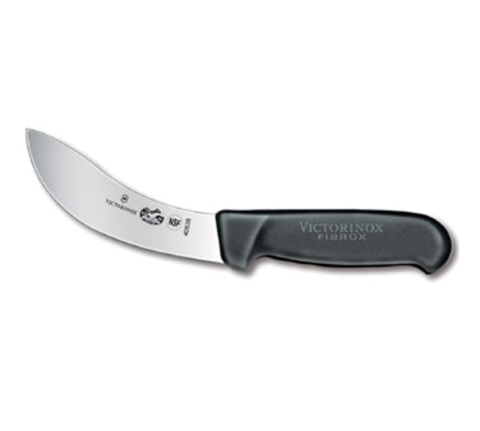 Victorinox 5.7803.12 5" Curved Beef Skinning Knife with Black Fibrox Pro Handle