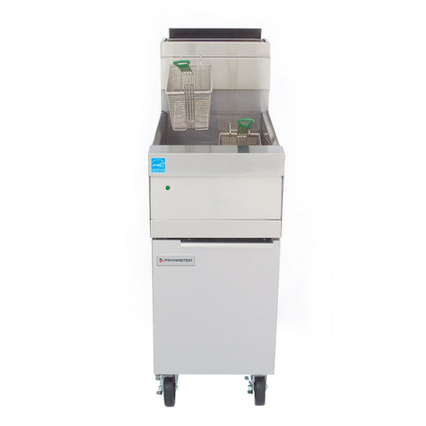 Frymaster HD150G Natural Gas High-Efficiency Floor Fryer with Thermatron Controls, 50 lb., 100,000 BTU