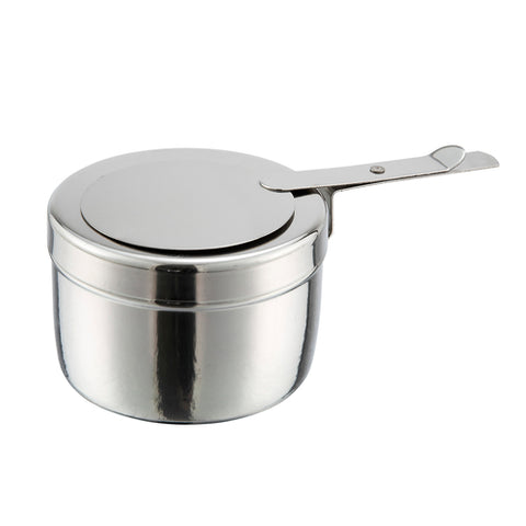 C-F1 Winco 8 Oz. Stainless Steel Chafing Fuel Holder w/ Lid-WINCO