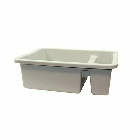 Tablecraft Products 1547G Bus Box Tub, Divided Polyethylene Gray
