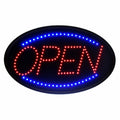 497-02 Alpine Led "Open" Sign, 14"W X 23" H, Flashing And Steady Display, Wall Mount-ALPINE INDUSTRIES