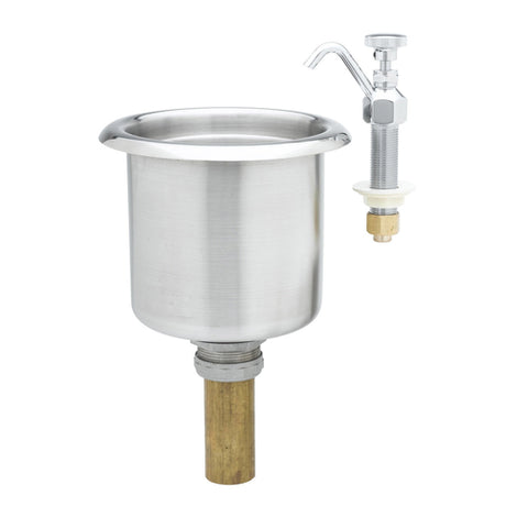 T&S Brass B-2282-01-F05 Dipperwell Faucet with 0.5 GPM Flow Disc and Bowl Assembly