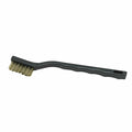 BR-7B Winco 7" Mini-Scratch Utility Brush w/ Brass Wire Bristles-WINCO