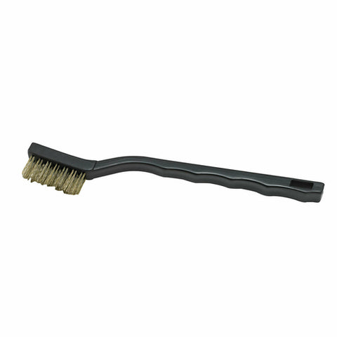 BR-7B Winco 7" Mini-Scratch Utility Brush w/ Brass Wire Bristles-WINCO