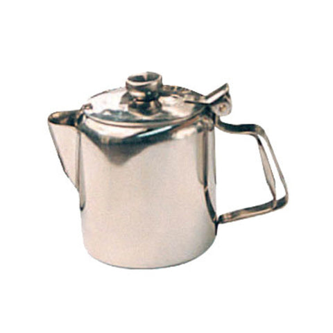 Winco W612 12 oz. Short Spout Stainless Steel Beverage Server