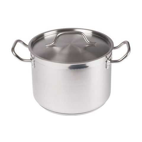 SST-8 Winco 8 Qt. Stainless Steel Stock Pot w/ Lid