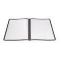 PMCD-9K Winco 8-1/2" x 11" Black Double Fold Menu Cover-WINCO