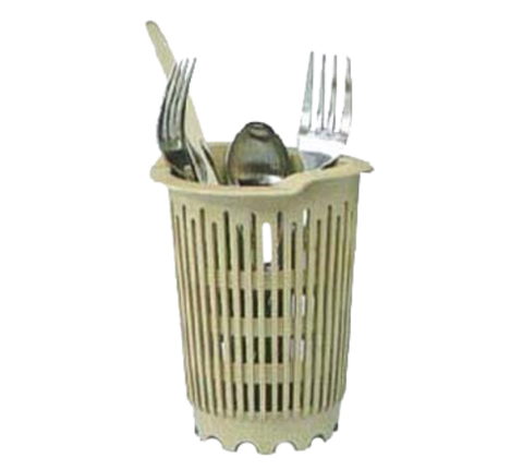Vollrath HR1370 Traex Half-Size Vertical Flatware Dishwasher Rack with 8 Cylinders, Beige