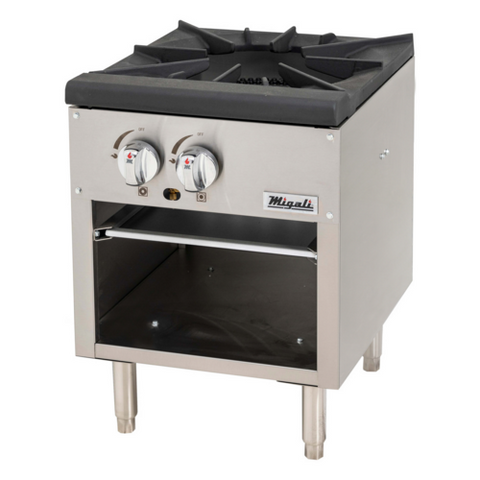 C-SPS-1-18 Migali 1-Burner Countertop Stock Pot Range - NG