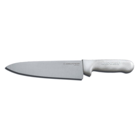 S145-8PCP Dexter Sani-Safe Chef's/Cook Knife 8" Polypropylene White Handle-Dexter Russell