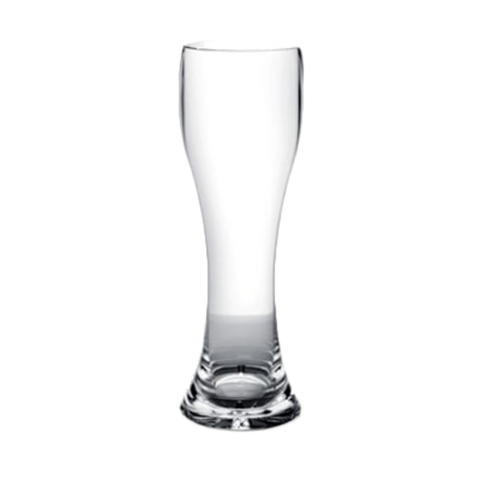 Thunder Group PLTHPS023C 23 oz Clear Polycarbonate Pilsner Glass with Starburst Base