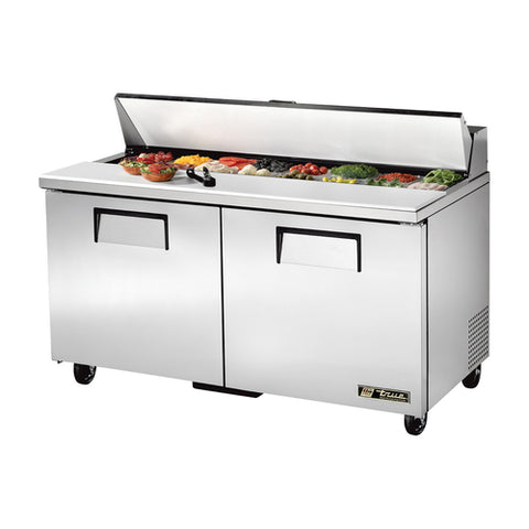 True Manufacturing TSSU-60-16-HC Solid Door Sandwich/Salad Prep Table