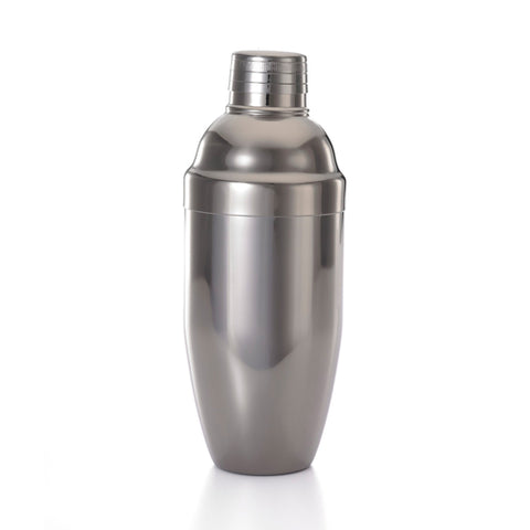 Barfly by Mercer Culinary M37039BK 3-Piece Japanese Style Cocktail Shaker, 24 oz., Gun Metal Black