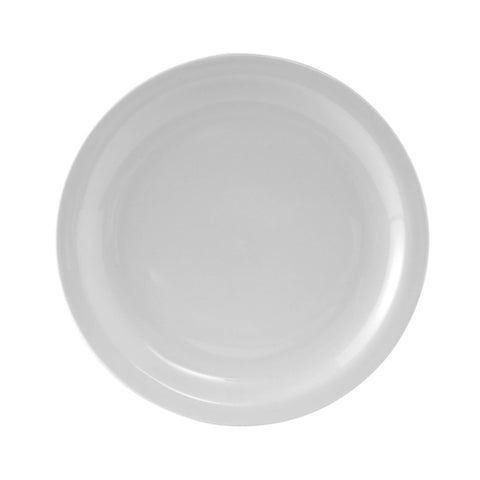 Tuxton China CLA-082 8-1/4" Round Colorado Narrow Rim Porcelain White Plate