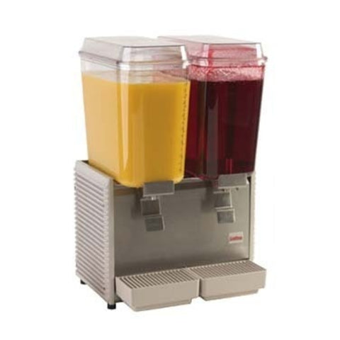 D25-4 Grindmaster-Cecilware Double 5 Gallon Bowl Plastic Refrigerated Beverage Dispenser