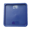 PLSFT121822C Thunder Group 12 18 & 22 Qt. Blue Square Food Storage Cover-Thunder Group