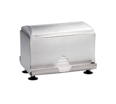 Tablecraft 237 Two-Sided Stainless Steel Wrapped Straw Dispenser