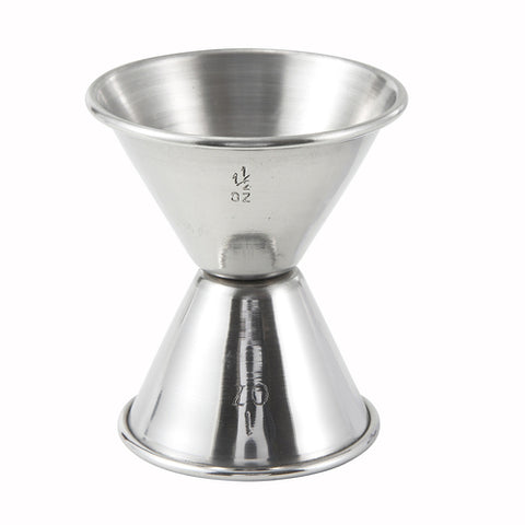Winco J-4 Stainless Steel Double Jigger, 1 oz & 1-1/2 oz