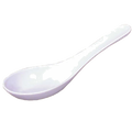 22801 Town 1 Oz. White Melamine Chinese Soup Spoon - DZ-TOWN
