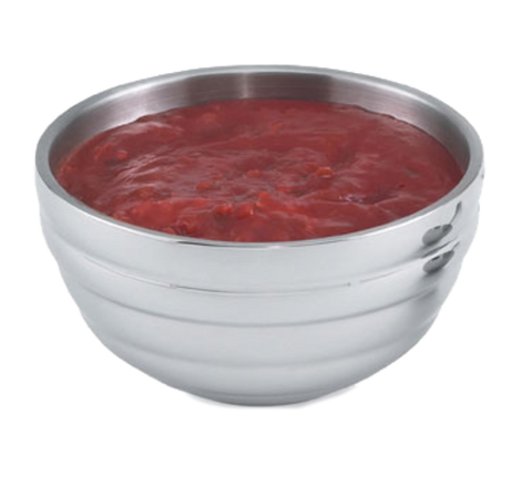 Vollrath 46587 3/4-Quart Round Double-Wall Stainless Steel Beehive Serving Bowl
