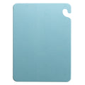 CB121812BL CFS Brands 12" x 18" x 1/2" Cut-N-Carry Blue Cutting Board w/ Hook-CFS Brands