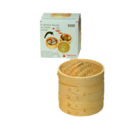 Town Food Service 34206 6" Bamboo Steamer Set