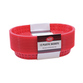 C1076R Tablecraft 10-5/8" x 7" x 1-1/2" Red Oval Chicago Basket-Tablecraft Products
