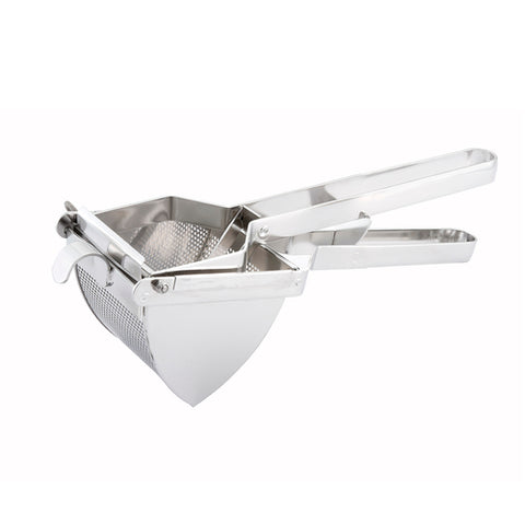 Winco PR-16 17" Stainless Steel Square Potato Ricer