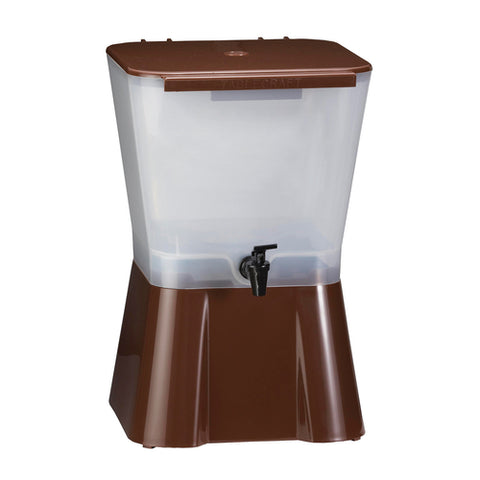 TableCraft 954 3-Gallon Brown Plastic Beverage Dispenser