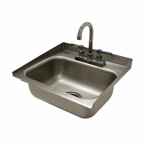 Advance Tabco DI-1-30 One-Compartment Drop-In Stainless Steel Sink with Gooseneck Faucet