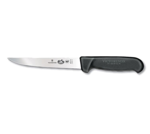 Victorinox 5.6003.15B Fibrox Boning Knife, 6-Inch Straight Stiff Blade