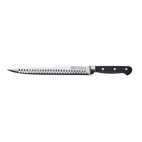 KFP-101 Winco 10" Granton Edge Slicer Knife w/ Ergonomic Plastic Handle-WINCO