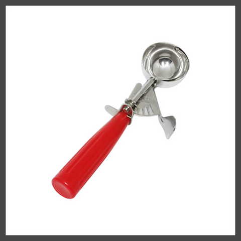 Thunder Group SLDS024 Disher, 1-1/3 oz. #24, Thumb Press, Red