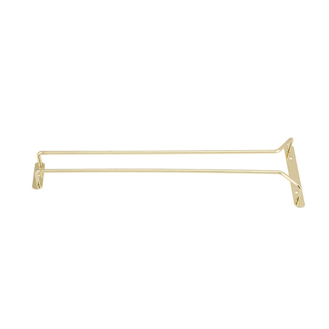 GH-16 Winco 16" Brass Plated Wire Glass Hanger