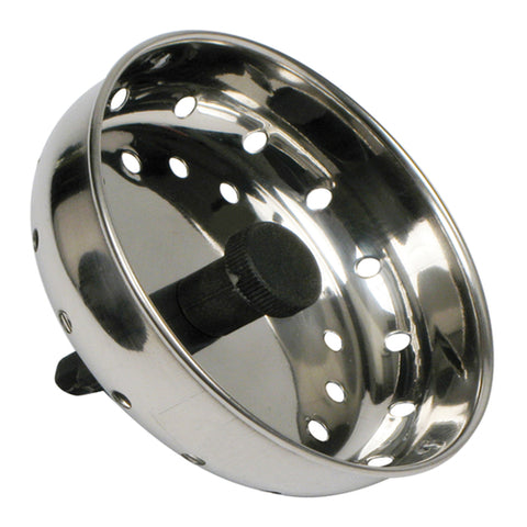 Winco SIK-3 3" Stainless Steel Sink Strainer with 2-1/2" Stopper