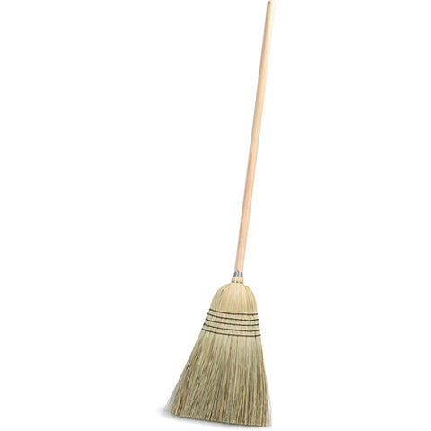 CFS Brands 4135067 56 in Blended Corn Bristle 5-Stitch Warehouse Janitorial Broom