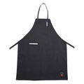 BA-PBK Winco Black Full-Length Bib Apron w/ Pocket-WINCO