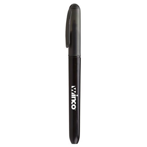 PPM-2 Winco 9.5'' Plastic Black Counterfeit Detection Pen