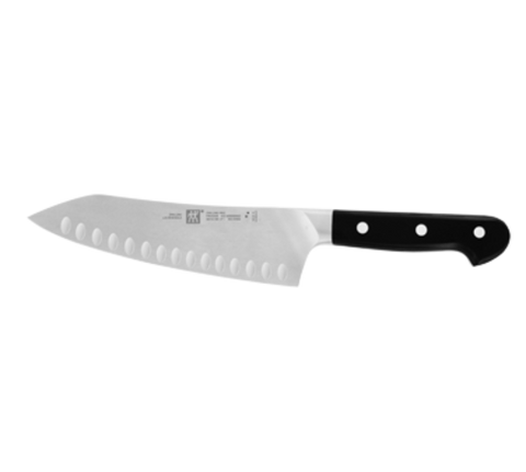 ZWILLING J.A. HENCKELS 1002845 Pro 7" Rocking Santoku Knife with Granton Edge