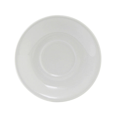 Tuxton China ALE-060 6" Round Alaska Coupe Saucer, Porcelain White