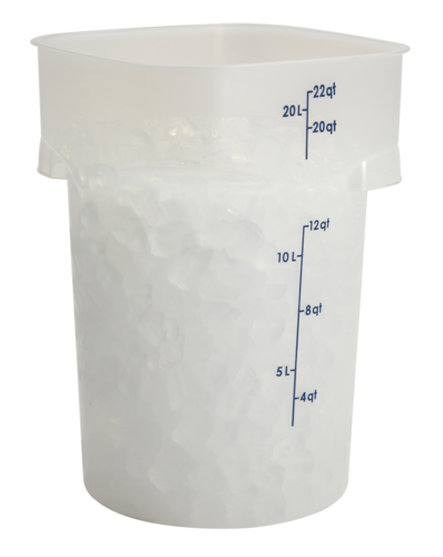 22RFSPROPP190 Cambro CamRound® FreshPro Round Food Container, 22 qt.-Cambro