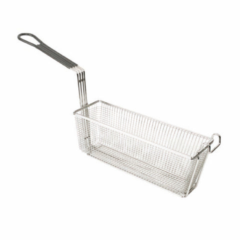Thunder Group SLFB007 Third-Size Fryer Basket with Coated Handle and Front Hook
