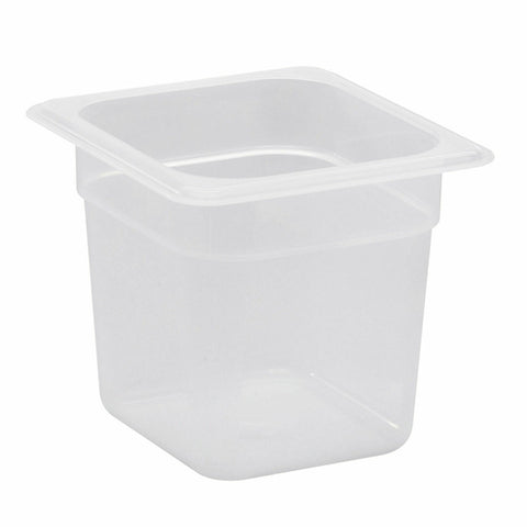 Cambro 66PP190 1/6 Size Translucent Polypropylene Food Pan - 6" Deep
