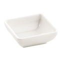 MB21 Tablecraft Frostone 2 Oz. White Square Melamine Sauce Bowl-Tablecraft Products