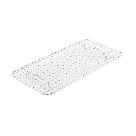 Winco PGW-510 Third-Size Chrome-Plated Wire Pan Grate / Cooling Rack, 5" x 10-1/2"