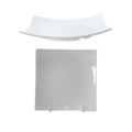 24006WT Thunder Group 6" Classic White Melamine Square Plate-Thunder Group