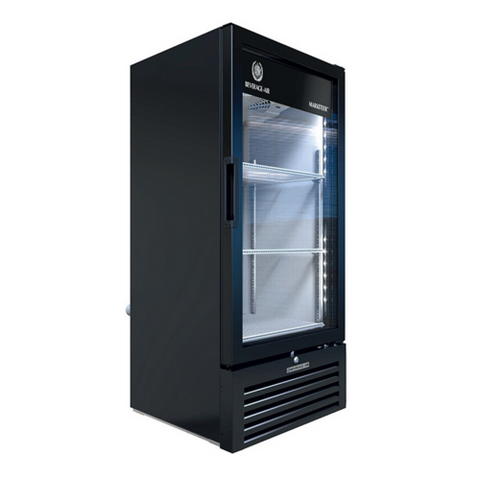 Beverage-Air MT10-1B Marketeer Single Glass Door Merchandiser Refrigerator in Black