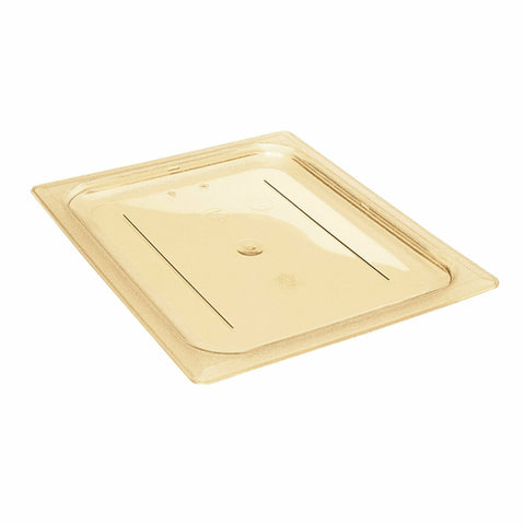 Cambro 20HPC150 H-Pan 1/2 Size Amber High Heat Flat Lid