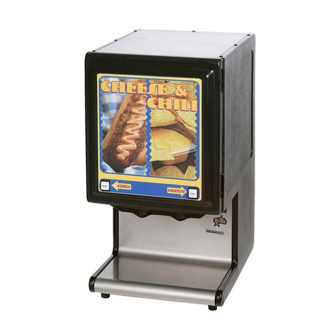 Star Manufacturing HPDE2 Standard Heated Peristaltic Dual Condiment Dispenser